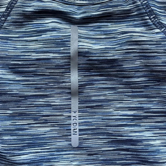 Kyodan Women’s Athletic Tank Top w/ Shelf Bra - S - EUC - Space Dye Navy Blue - Picture 5 of 11